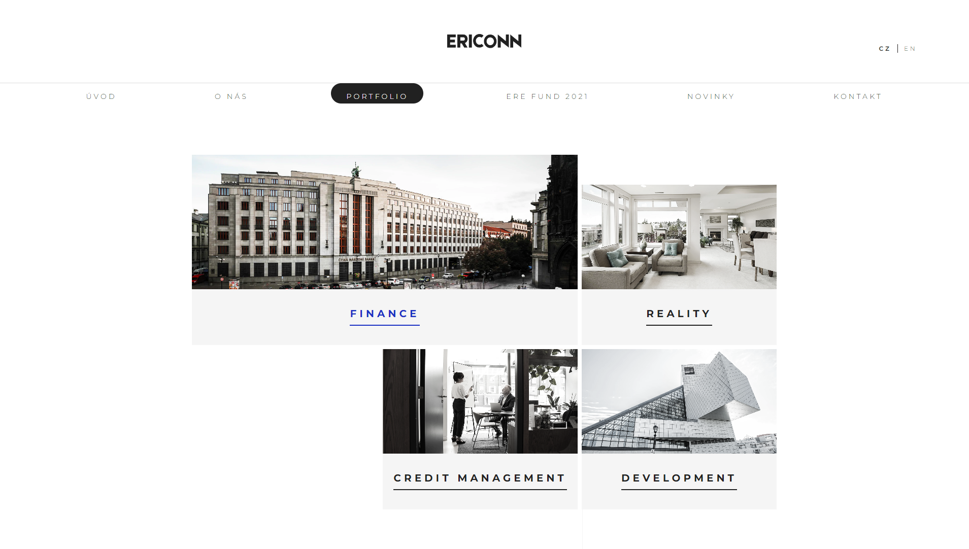 Screenshot z webu Ericonn
