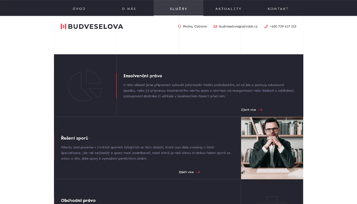screenshot z webu Buďveselová logo
