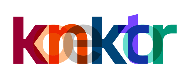 Barevné dopisy na černém pozadí