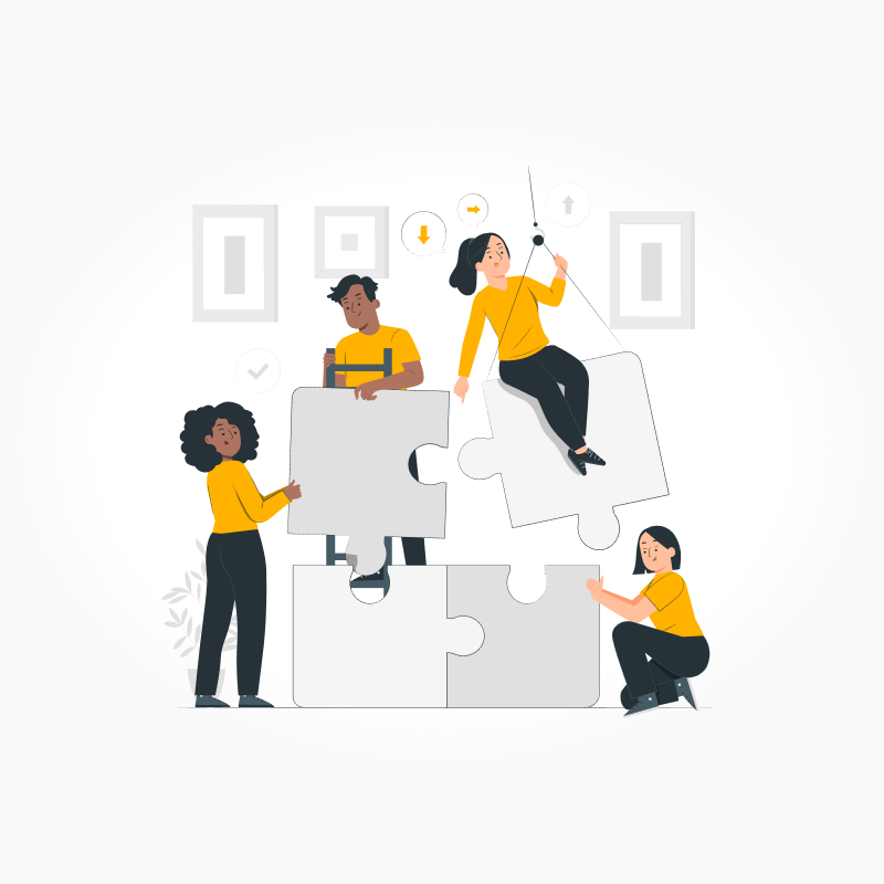 Skupina lidí ztělesňující hádanku