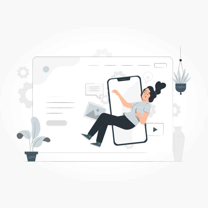 Osoba sedící na mobilu