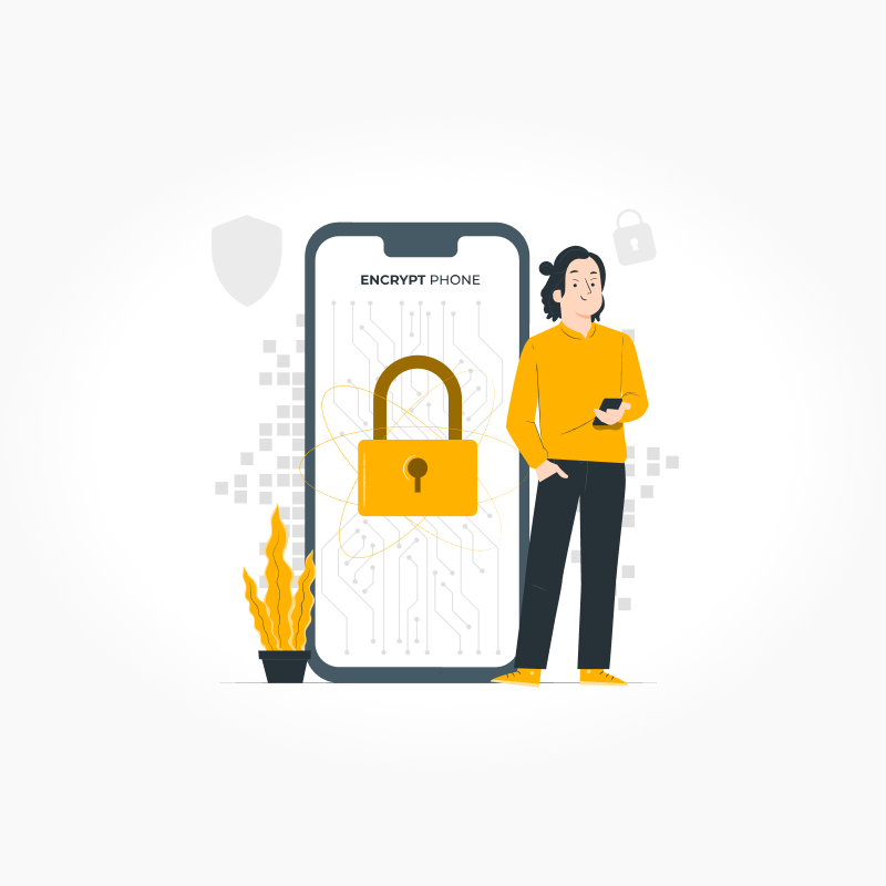 Člověk stojící vedle velkého mobilu