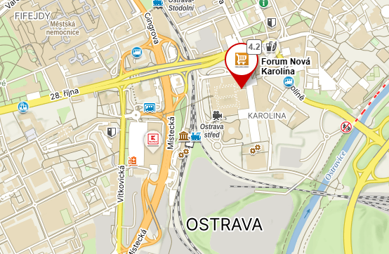 mapa města