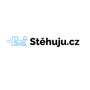 logo s textem a pohovkou a lampou