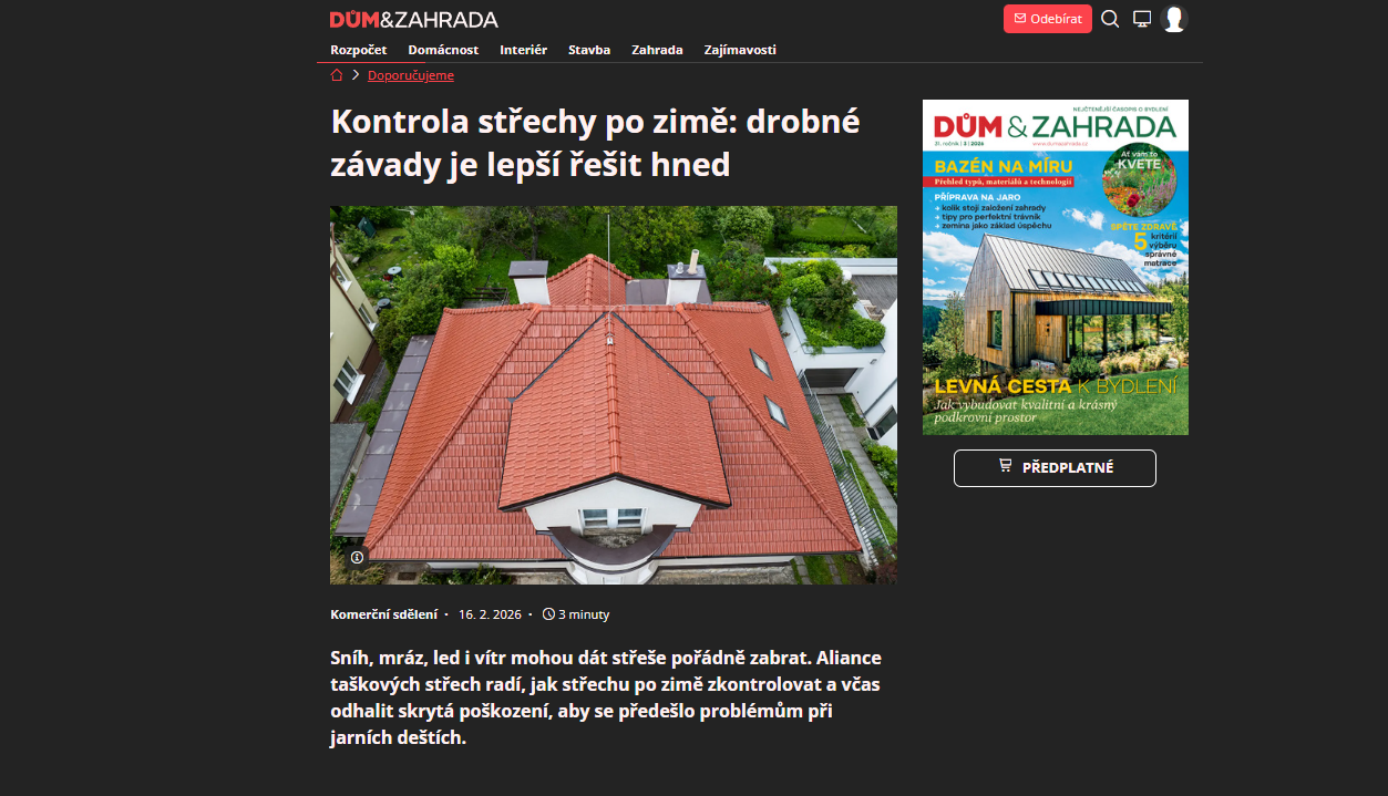 Dům s červenou střechou