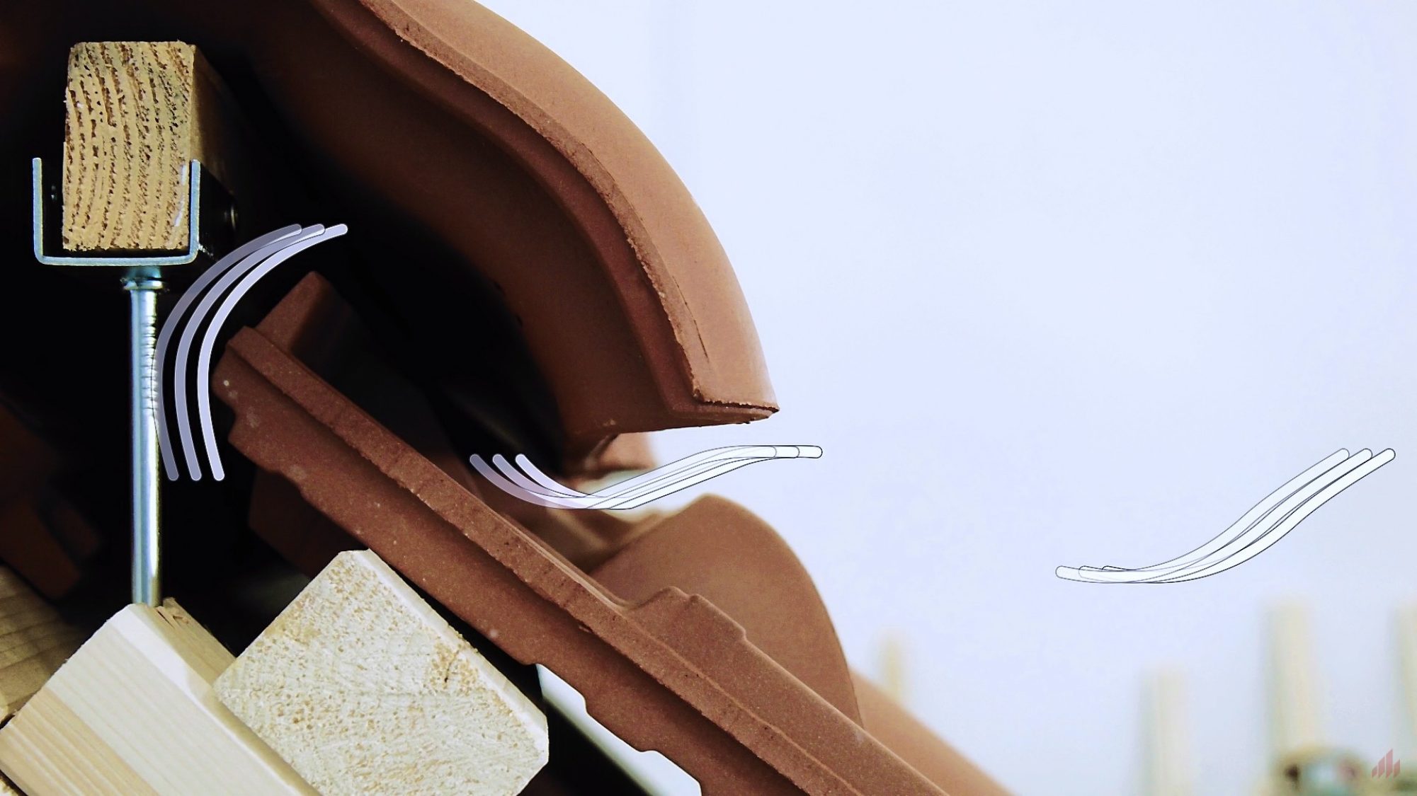 detailní záběr střechy