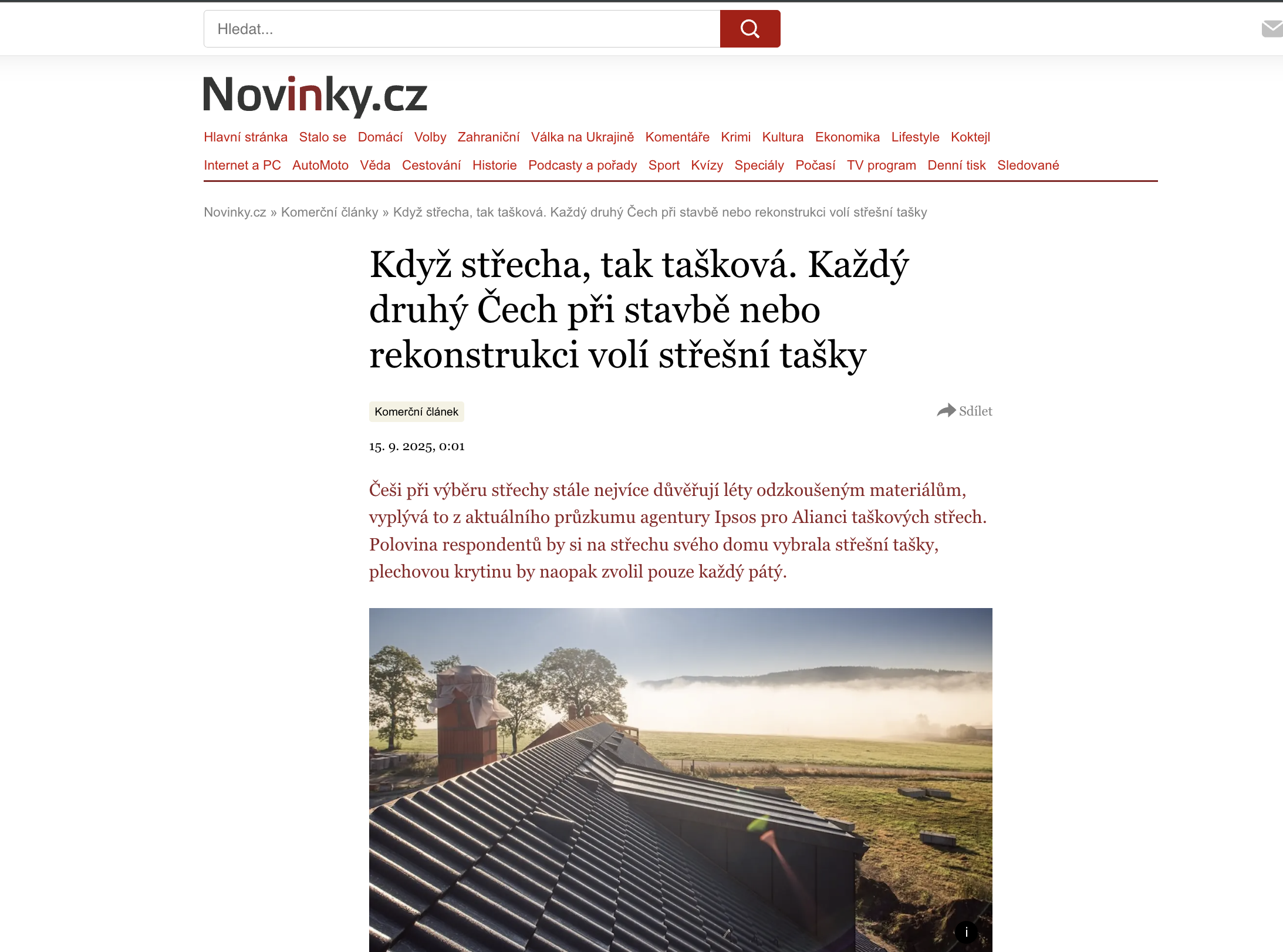 snímek obrazovky webové stránky